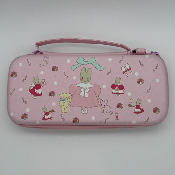 hypercase Other - HYPERCASE Pink Case for Nintendo Switch with Shoulder Strap Cartoon Bunny